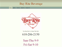 Tablet Screenshot of buyritebeverage.com